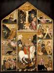 Aragon (school of ) - Triptych with Scenes from the Life of St. George